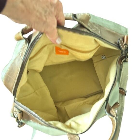 Vintage Taupe Brown Leather Latico Carry On Travel Bag - Picture 8 of 9